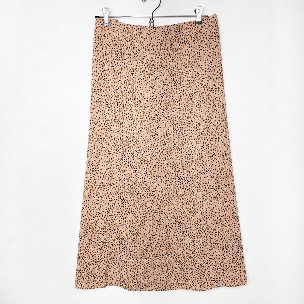 Animal Print Midi Skirt
